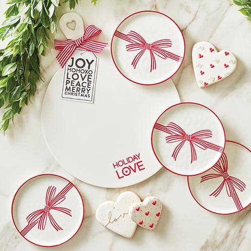 Set of Bow Appetizer Plates (4)