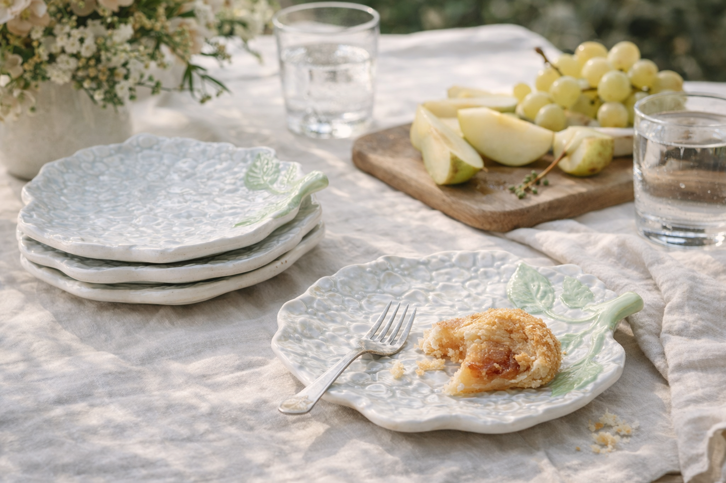 Hydrangea plates (set of 4)