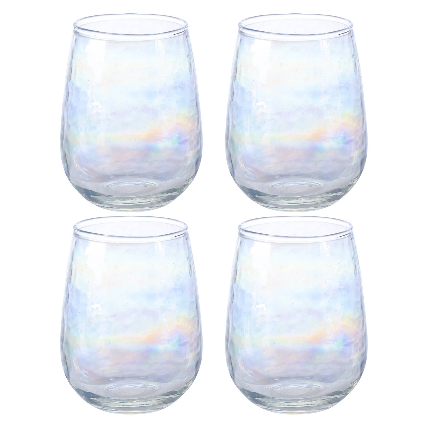 Iridescent Stemless Wineglasses