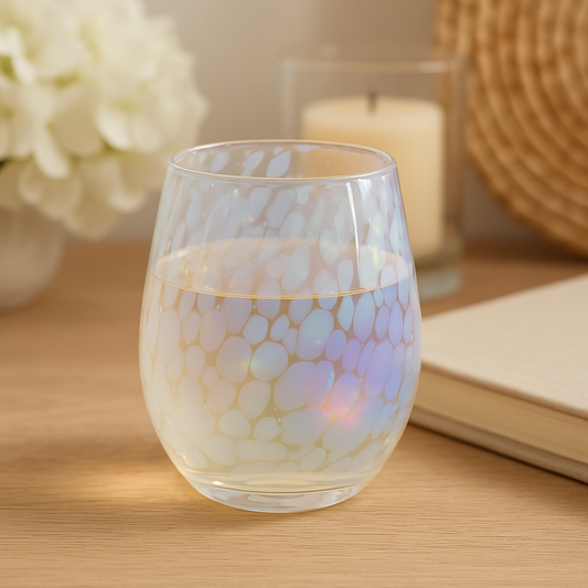 Iridescent Stemless Wine Glass (set of 2)